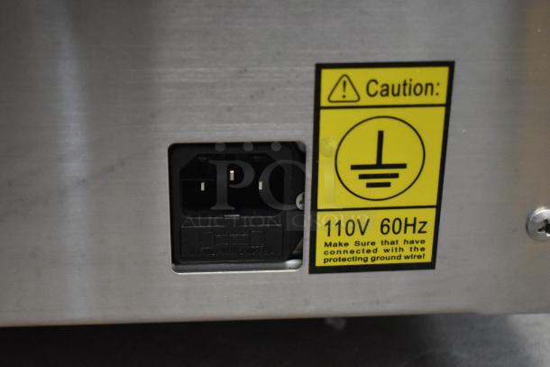 VacMaster VP230 Chamber Vacuum Packaging Machine, 115V, 1 Phase, 2025 model. Caution label: 110V 60Hz. New with scratches.