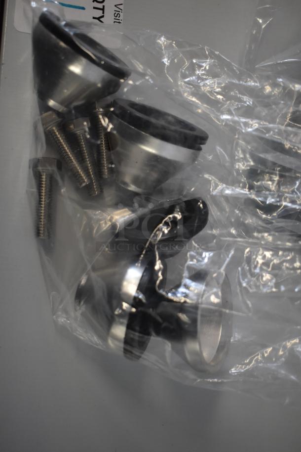 Bag of metal bolts and fittings for Avantco 177SL312 meat slicer, new condition, partly visible through plastic packaging.