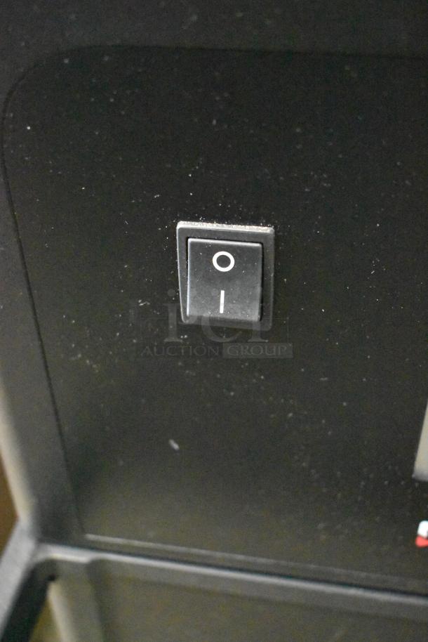 2025 Merrychef eikon e1s high-speed countertop oven, scratch and dent, 208/240V, 1 phase, new condition, power switch shown.