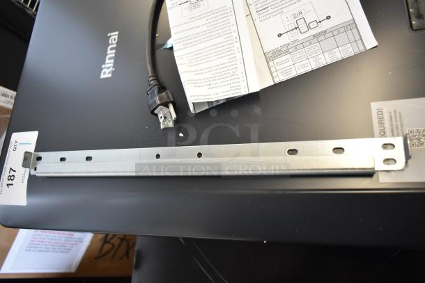 Brand new Rinnai CX199i tankless water heater, 199,000 BTU, 11.0 GPM. Includes cord, bracket, and manuals. Scratch and dent condition.