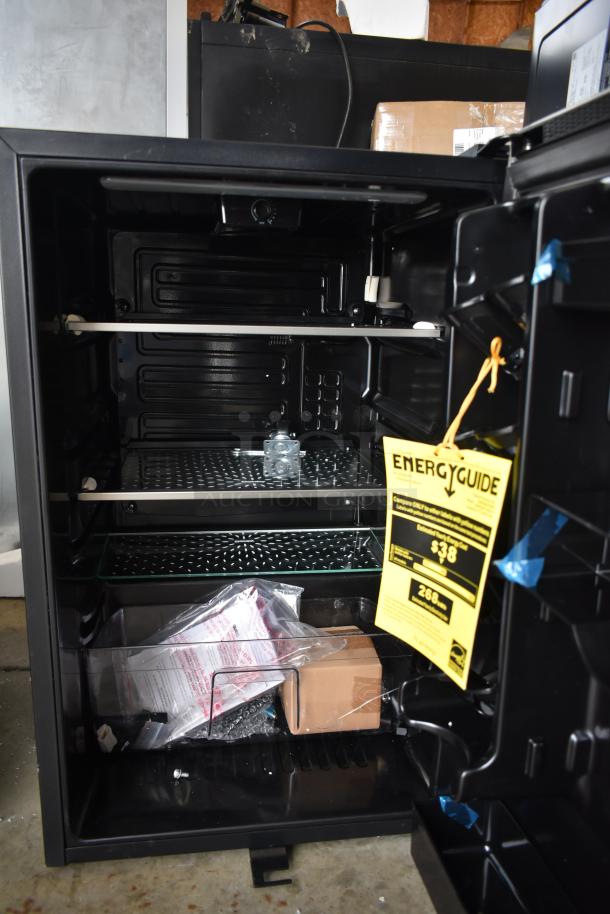 Brand new Danby DAR044A1SSO 4.4 cu. ft. stainless steel outdoor refrigerator, visible scratch and dent. Includes Energy Guide.