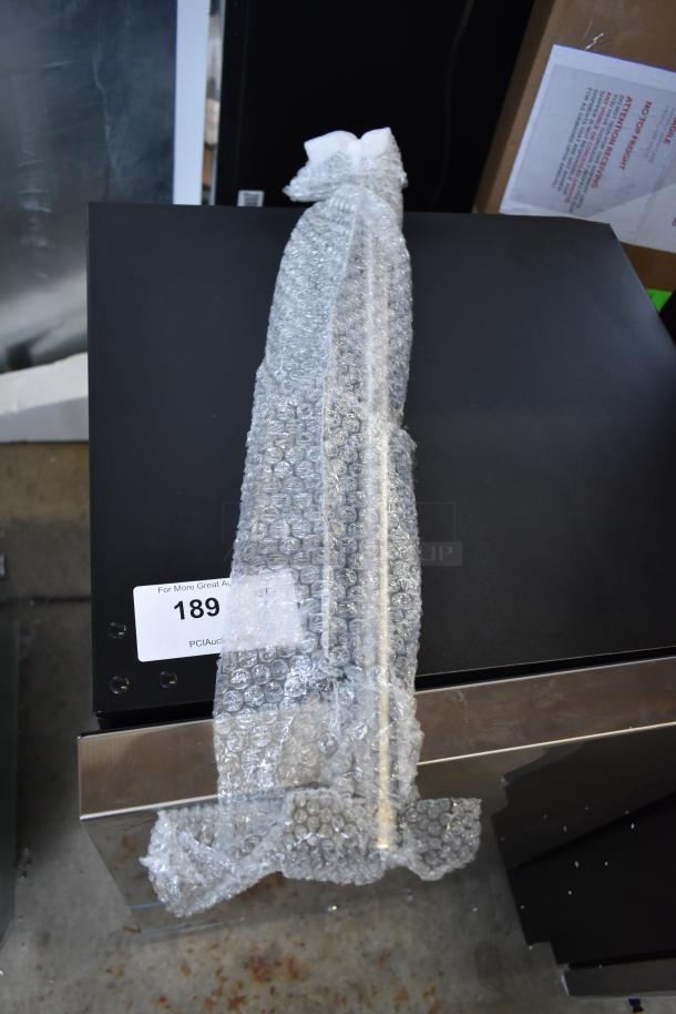 BRAND NEW Danby DAR044A1SSO 4.4 cu. ft. stainless steel outdoor refrigerator with bubble wrap, scratch and dent condition.