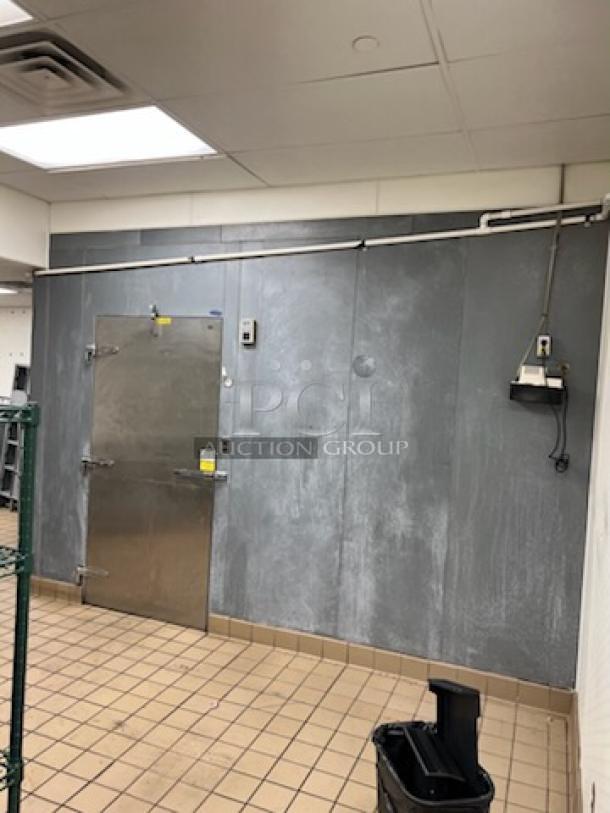 Norlake combo walk-in cooler and freezer, 18'x6'x8', featuring Tecumseh AW613ET-111-P21 compressor, two evaporator fans.