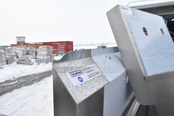 12 stainless steel items including a Steelton commercial sink and Regency overshelf. NSF certified.