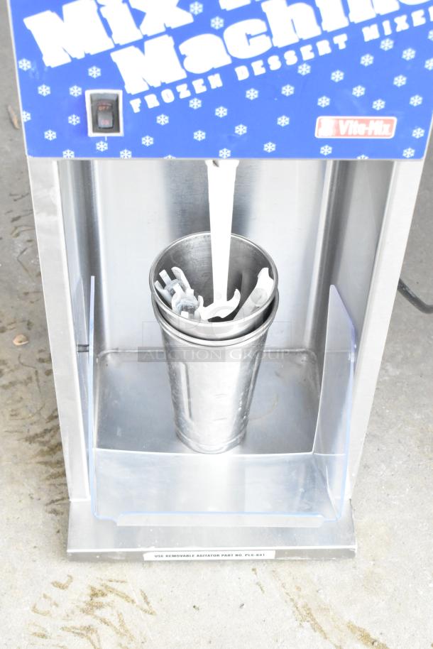Vita-Mix VM0800A Commercial Frozen Drink Mixer, 120V, shown with metal container. Features control switch and model label.