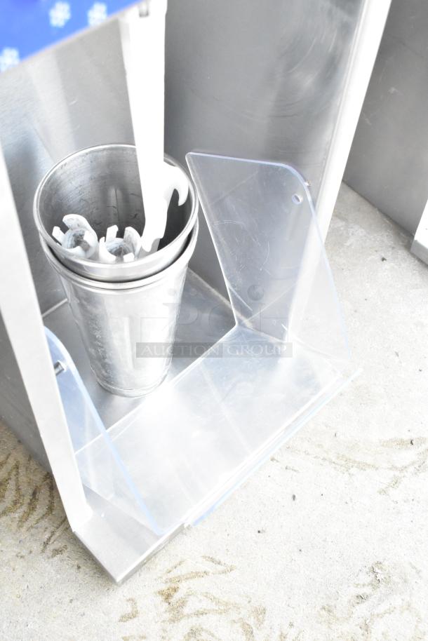 Vita-Mix VM0800A frozen drink mixer, includes metal cup; shown on countertop. Condition appears used. 120V, 1 Phase.