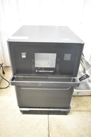 BRAND NEW 2025 Merrychef eikon e1s countertop oven, high-speed cooking, 208/240V, 1 Phase, minor scratches/dents visible.