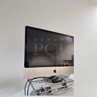 Apple iMac 21.5-Inch all-in-one desktop in excellent condition, fully tested, and operational. Includes mouse. Model: APL-M-IMAC-0381.