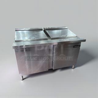Continental Commercial Refrigerated Prep Table, stainless steel, excellent condition, NSF & UL listed, model CON-L-PREP-0388.