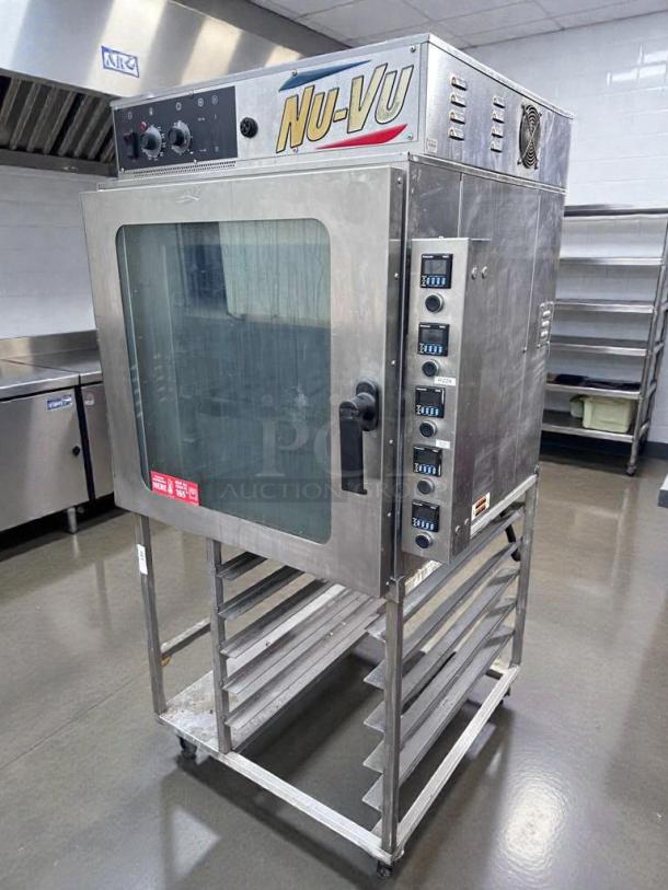 Nu-Vu RM-5T commercial rethermalization oven, 208V/3 Phase, stainless steel, ETL & NSF listed, fully operational, premium condition.