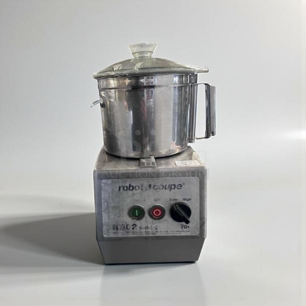 Robot Coupe R602 commercial food processor, stainless steel, UL & NSF listed, fully tested, excellent condition.
