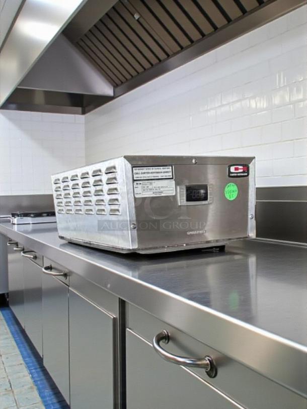 Carter-Hoffmann heated holding cabinet, model KFCVOBH208, stainless steel, UL & NSF listed, excellent condition.