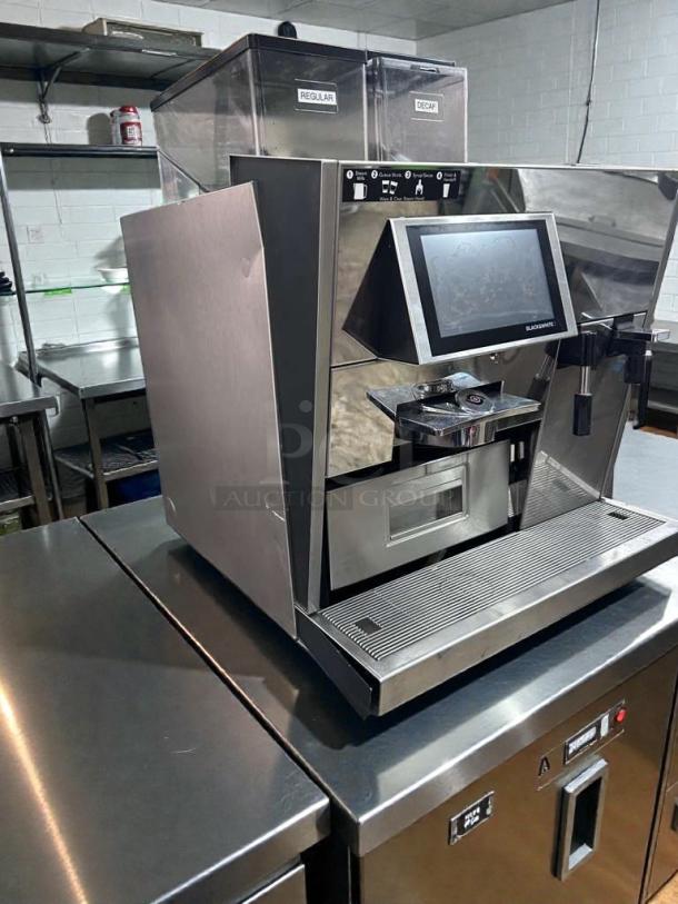 Thermoplan Black&White 3 commercial espresso machine in premium condition, 208V, stainless steel finish, UL & NSF listed.