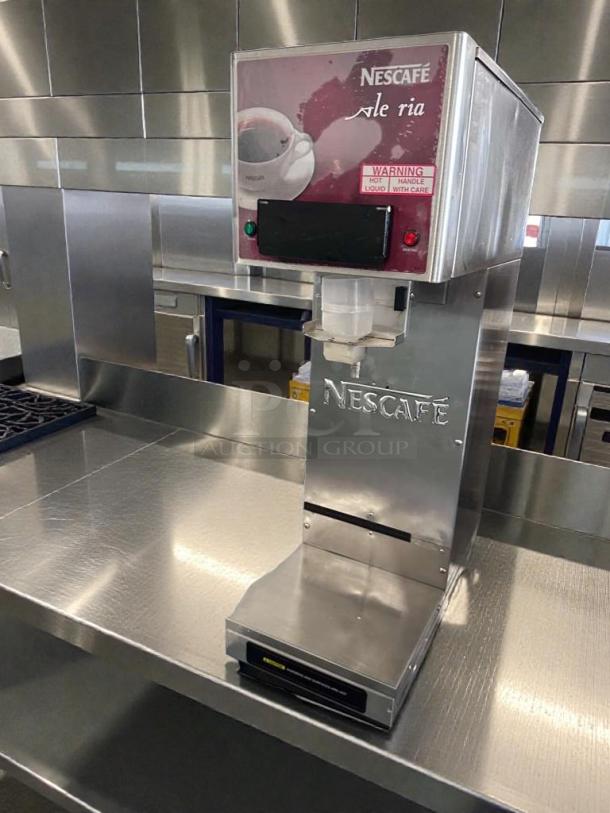 NESCAFÉ Cecilware JVA20B coffee dispenser, stainless steel, 120V, UL listed, premium condition, fully operational, commercial use.