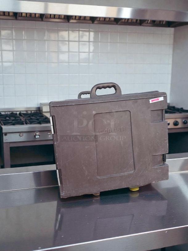 Carlisle Insulated Food Transport Carrier, premium condition, commercial use, NSF certified, handles visible, model CAR-S-FHC-0418.