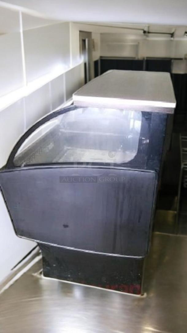Federal ELPRSS-4 refrigerated merchandiser, 46 ¾" wide, black finish, exceptional condition, fully tested, 120V, USA-made.