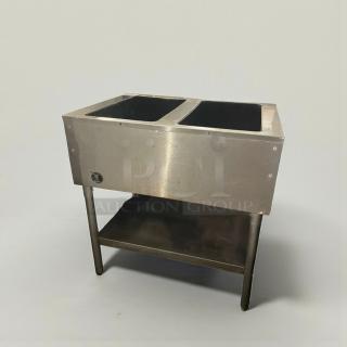 Eagle Group Waterless Hot Food Table, model EAG-L-HOT-0096, in exceptional condition. Two wells, manual controls.