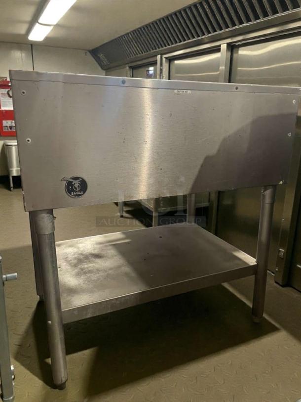 Eagle Group Waterless Hot Food Table, 2-well, manual controls, stainless steel, exceptional condition, fully tested.