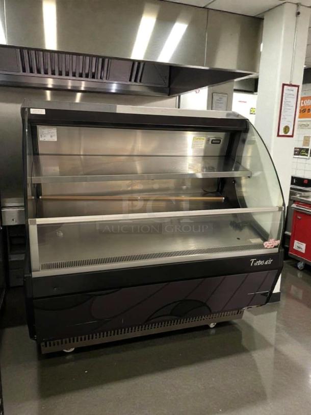 Turbo Air TOM-50LB commercial display refrigerator, top-tier condition, 120V, single phase, fully tested, Long Beach, CA.