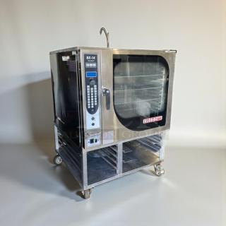 Blodgett BX-14 commercial electric convection oven, top-tier condition, 208V/single phase, fully tested; stainless steel finish.