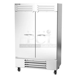 BRAND NEW SCRATCH AND DENT Beverage Air FB49HC-1S 2-Door Reach-In Freezer, 115V, 1 Phase, stainless steel, commercial use.