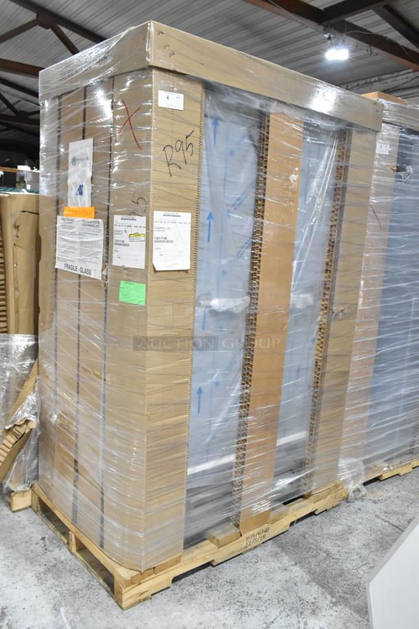 Beverage Air FB49HC-1S commercial 2-door freezer, brand new in packaging, scratch and dent condition, 115 volts, 1 phase.