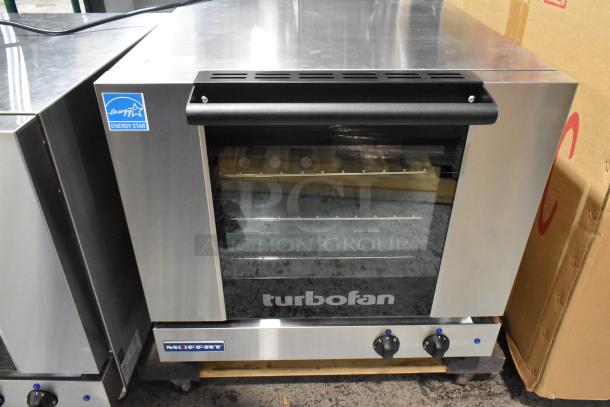 BRAND NEW 2024 Moffat Turbofan E23M3 convection oven, half-size, 208V, 1 phase, slight scratch and dent, ENERGY STAR certified.