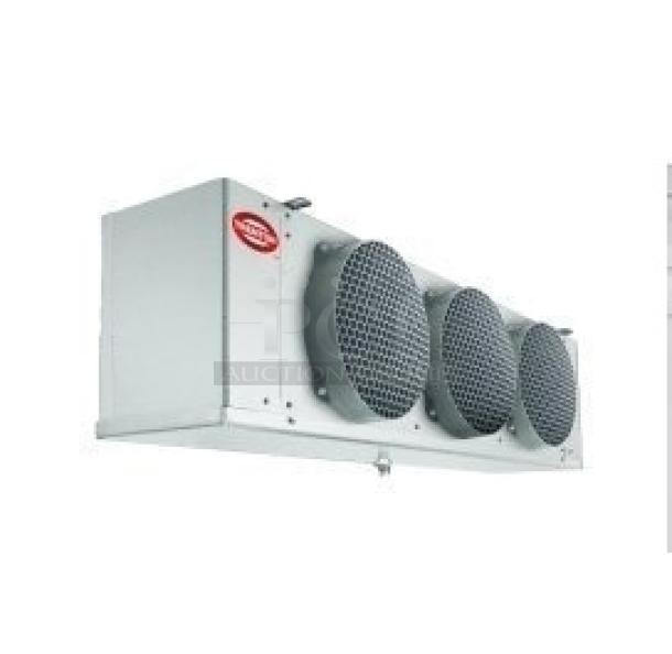 Trenton TPLP422MAS1DR2 commercial evaporator fan, 115V, 1 phase, brand new, scratch and dent condition, with visible sticker.