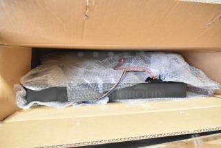 Brand new Cornelius 620046773X Merchandiser Kit in box, slight scratches, bubble-wrapped, wires visible, ready for assembly.