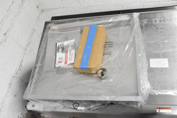 Brand new Cooking Performance Group 60" griddle, model 351GTCPG60NL, with thermostatic controls, 150,000 BTU. Scratch and dent.