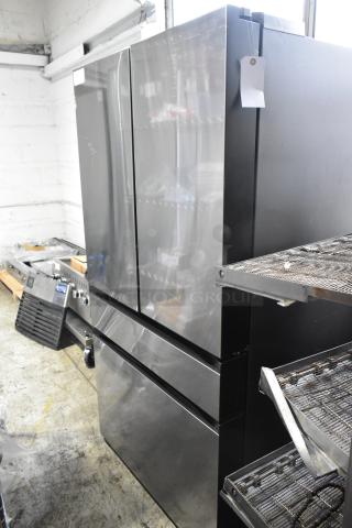 Brand new scratch and dent Samsung RF29BB8600QL French-style refrigerator. Drawer freezer, 115 volts, 1 phase.