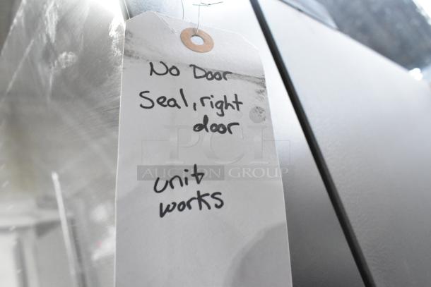 Brand new Samsung RF29BB8600QL French door cooler. Scratch and dent. Missing door seal, right door. Unit operational.