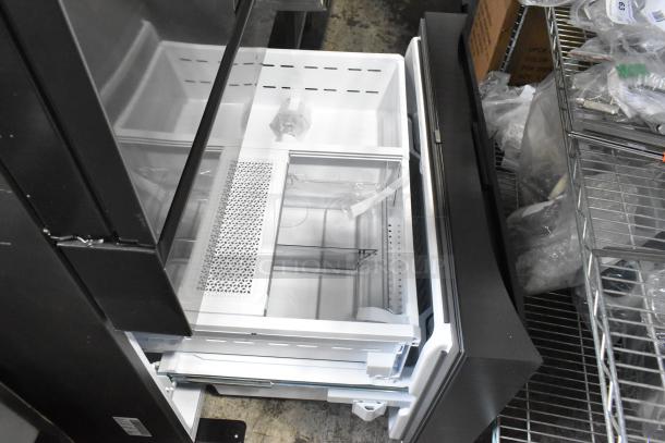 2025 Samsung RF29BB8600QL French door refrigerator with drawer freezer, brand new with minor scratches. 115 Volts, 1 Phase.