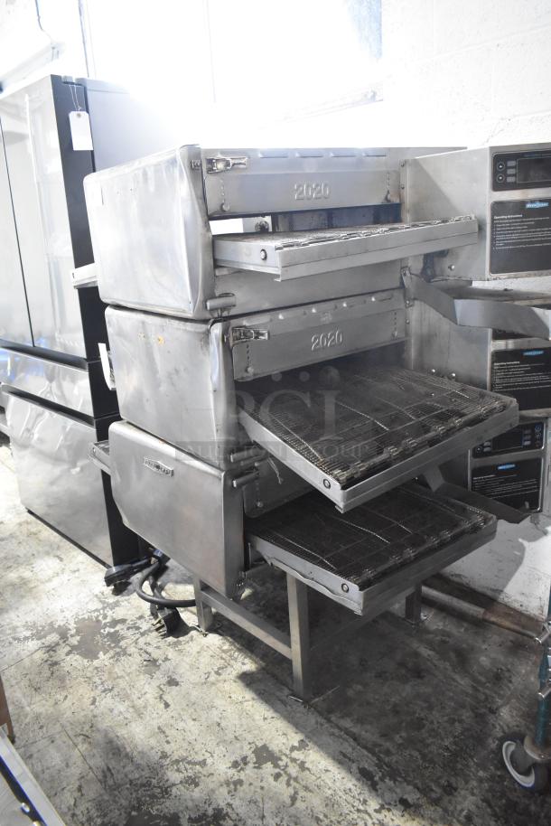 Turbochef HhC2020 commercial electric conveyor ovens, 3 units, stainless steel, 208/240V, 3-phase, used condition.