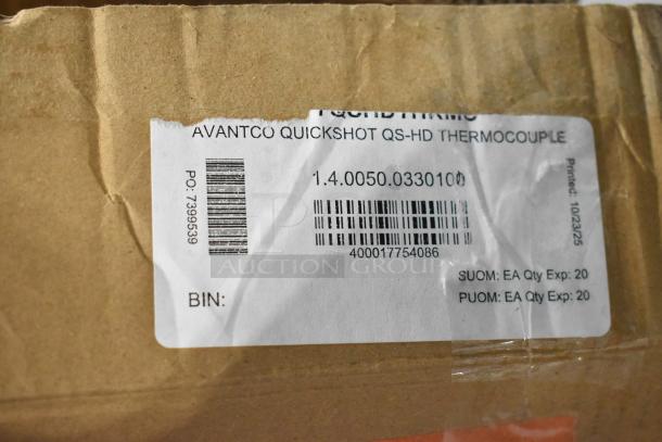 New Avantco 177QSHDTHRMC thermocouple box, labeled "Avantco Quickshot QS-HD," with barcode.