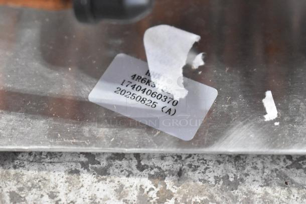 Brand new scratch and dent evaporator coil with label showing part numbers: 4R6K521, 17404060370, 20250825 (A).