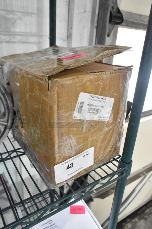 BRAND NEW Estella 348PSMO456CLS Clutch Assembly, SM50/SM60; slight box damage; labels: model, condition, QTY 48.