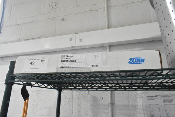 Brand new Zurn Elkay Z831B4-XL AquaSpec faucet in box, 5 3/8" gooseneck spout, ceramic cartridge, wrist handles, 2.2 GPM.