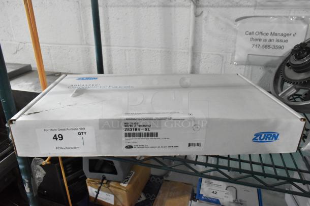 Brand new Zurn Elkay Z831B4-XL AquaSpec deck mount faucet in box, scratch and dent condition, 5 3/8" gooseneck spout, 2.2 GPM.
