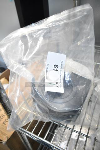 Brand new Solwave 1800011184 right fan assembly for 1,200W Space Saver microwaves in packaging, marked scratch and dent.