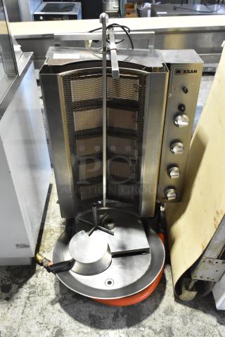 2019 Inoksan PDG500N countertop gyro machine, natural gas, 78,000 BTU, clean condition, visible control knobs.