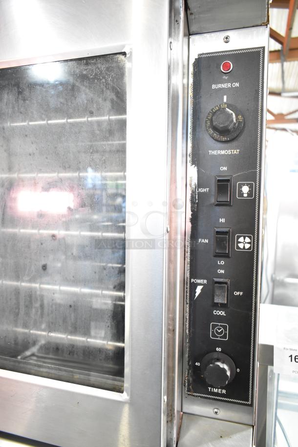 Royal RCOD-1 convection oven with a view-through door and solid door, thermostatic controls visible. Good condition.