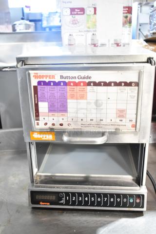 2023 Menumaster OC24HBK Commercial Microwave Oven, 208/240V, 1 Phase. Features button guide, digital keypad. Used condition.