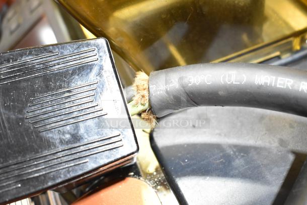 Thermoplan Mastrena II CS Espresso Machine, stainless steel, steam wand, 250V, 1 phase, showing wiring detail.