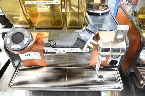 Thermoplan Mastrena II CS stainless steel commercial espresso machine with steam wand, 250V, 1 phase, in good condition.