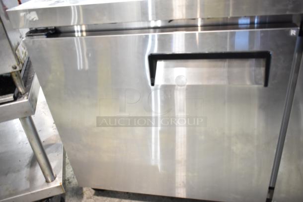 Avantco 178AU60R 2 Door Undercounter Cooler on Casters, stainless steel, 115V, commercial use.