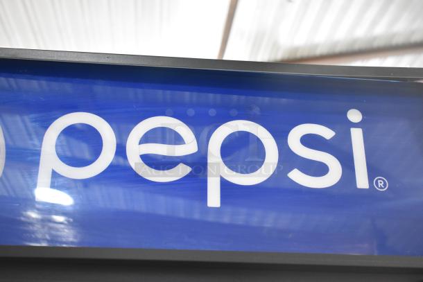 QBD CD26-HC Commercial Single Door Cooler, Pepsi branding, 115V, 1 Phase. Ideal for merchandising beverages.