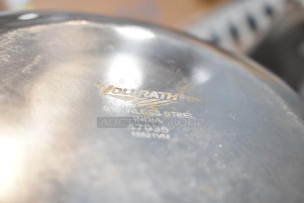 Vollrath stainless steel bowl, model 47935, made in India, part of auction lot with bins.