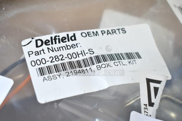 BRAND NEW Delfield 000-282-00HI-S assembly kit, part 2194811, without probes. OEM parts label visible.