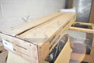 BRAND NEW ServIt 36" lighted strip warmer in box, scratches on packaging, single toggle control, model 423SW36TLHA, 120V, 970W.